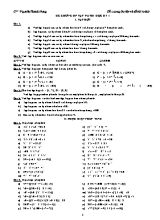 Đề cương ôn tập và đề thi Toán 6